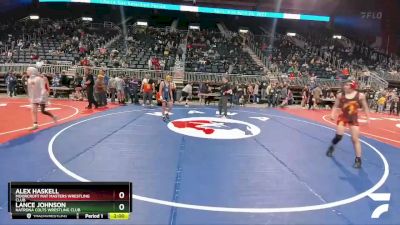 114 lbs Quarterfinal - Alex Haskell, Moorcroft Mat Masters Wrestling Club vs Lance Johnson, Natrona Colts Wrestling Club