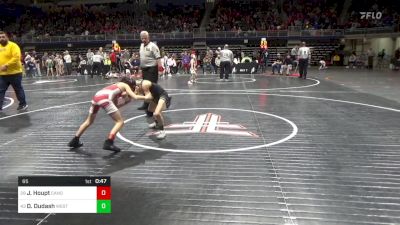 65 lbs Consi Of 16 #1 - Jase Houpt, Canon McMillan vs Dylan Dudash, West Middlesex