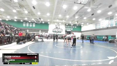 143 lbs Quarterfinal - Mia Garcia, Sultana vs Phoebe Cucullu, La Canada