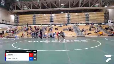 160 lbs Round 3 (6 Team) - ABE FLETCHER, UNION COUNTY vs JAYDEN LEWIS, MIDWEST RTC