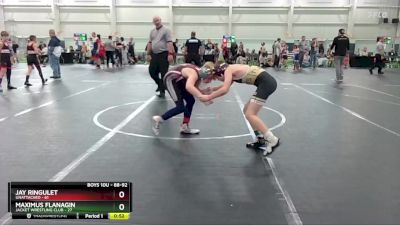 88-92 lbs Quarterfinal - Jay Ringulet, Unattached vs Maximus Flanagin, Jacket Wrestling Club