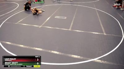 82 lbs Champ. Round 2 - Liam Maley, Minnesota vs Brody Kratt, Summit Wrestling Academy