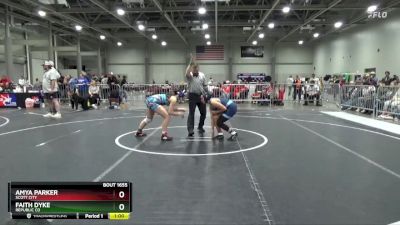 136 lbs Cons. Round 1 - Amya Parker, Scott City vs Faith Dyke, Republic Co