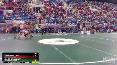 126 lbs Quarterfinal - Kyler Schalesky, Hettinger/Scranton vs Trenton Klatt, New Salem-Almont