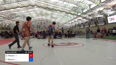 70 kg Consi Of 64 #2 - Sammy Peticos, Unattached vs Taylor Misuna, Cleveland Falcon Wrestling