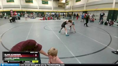 90 lbs Champ. Round 2 - Cooper Marvel, Eastside United vs Blake Schneider, Gorilla Wrestling Club, Inc.