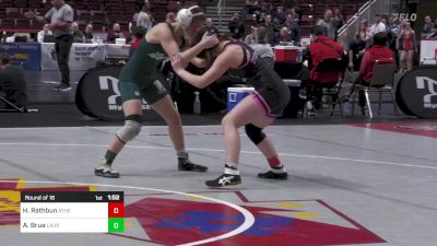 124 lbs Round Of 16 - Hanna Rathbun, Athens-G vs Alexis Brua, Laurel-G