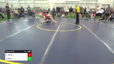 125-E lbs Round Of 16 - Cael Yanek, PA vs Aaydin King, WV