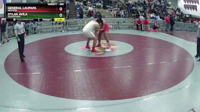 285 lbs Semifinal - General Laupapa, Western vs Dylan Avila, Segerstrom