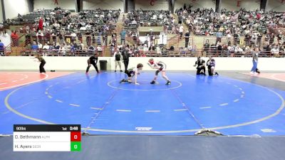 90 lbs Quarterfinal - Deacon Bethmann, Alpha Wrestling Club vs Hogan Ayers, Georgia