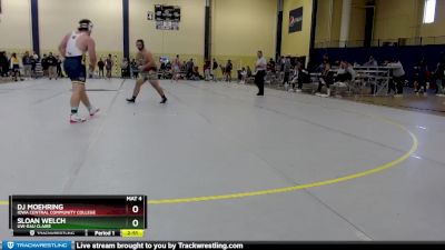 285 lbs Quarterfinal - Sloan Welch, UW-Eau Claire vs Dj Moehring, Iowa Central Community College