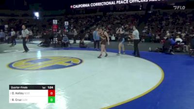 135 lbs Quarterfinal - Danica Kelley, Scotts Valley vs Braya Cruz, Clovis North