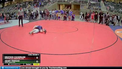 93 lbs Cons. Round 4 - Grayson Cockerline, Pleasant Hill Wrestling Club vs Henry Finegan, Viper Wrestling