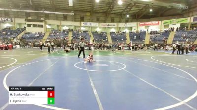 37 lbs Rr Rnd 1 - Hudson Bunkowske, Westside WC vs Elijah Ojeda, Gladiator Wr Acd