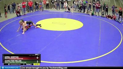 70 lbs Semifinal - April Horton, Rock Of Redmond Wrestling vs Katelynn Miller, North Medford Youth Wrestling