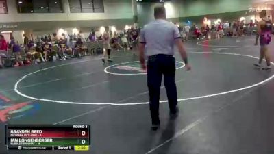 132 lbs Round 3 (16 Team) - Brayden Reed, Michiana Vice-Pink vs Ian Longenberger, Bubbletown Mat