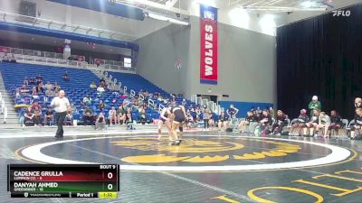 105 lbs Quarters & 1st Wb (16 Team) - Danyah Ahmed, Greenbrier vs Cadence Grulla, Lumpkin Co.