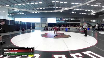 125 lbs Cons. Round 5 - Jabari Pinkney, Norwich vs Ariel Escalante, Springfield