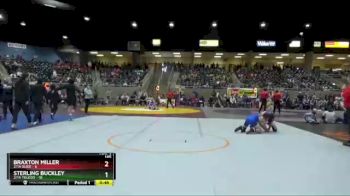 145 lbs Semis & 1st Wrestleback (8 Team) - Braxton Miller, 2/1A Glide vs Sterling Buckley, 2/1A Toledo