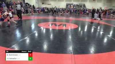 69 lbs Quarterfinal - Elih Schaefer, Zumbrota-Mazeppa vs Bode Hutchinson, Grand Rapids Grapplers