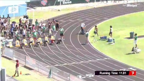Youth Boys' 100m, Prelims 8 - Age 15-16