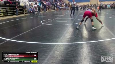 1 - 106 lbs Cons. Round 2 - Carson Campos, Giles High School vs Calvin Hudson, King And Queen Central School