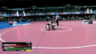 120 lbs Finals (8 Team) - Josiah Sykes, Skyline vs Carson Easlick, Westfield