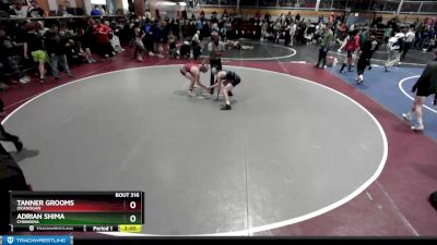 120 lbs Champ. Round 3 - Adrian Shima, Chiawana vs Tanner Grooms, Okanogan