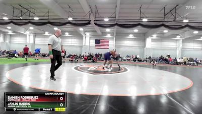 285 lbs Champ. Round 1 - Jaylin Harris, Marian University (IN) vs Damien Rodriguez, Unattached - Indiana Tech