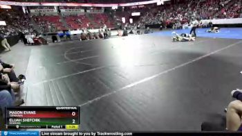 D2-160 lbs Quarterfinal - Elijah Shefchik, Denmark vs Mason Evans, Tomahawk