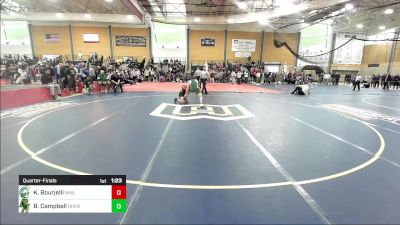 160 lbs Quarterfinal - Khalil Bourjelli, New Milford vs Braeden Campbell, Bishop Hendricken