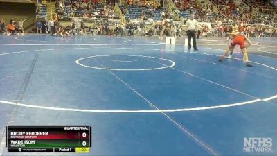 132 lbs Quarterfinal - Wade Isom, Williston vs Brody Ferderer, Bismarck Century