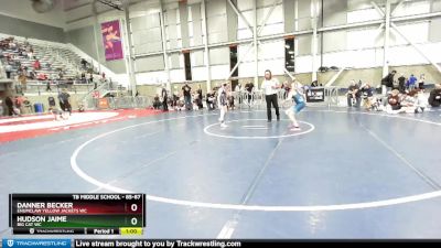 85-87 lbs Round 3 - Hudson Jaime, Big Cat WC vs Danner Becker, Enumclaw Yellow Jackets WC