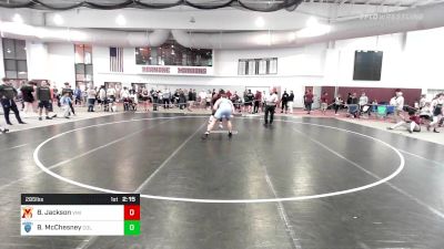 285 lbs Quarterfinal - Brian Jackson, Virginia Military Institute vs Billy McChesney, Columbia