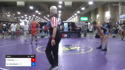 92 kg Cons 8 #1 - Patrick Brophy, Charleston Regional Training Center vs Nathan Critchfield, Warrior Regional Training Center