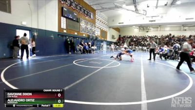 138 lbs Champ. Round 1 - Alejandro Ortiz, Nordhoff vs Davonne Dixon, Los Altos