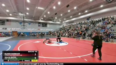 85 lbs Champ. Round 1 - Tevyn Bates, Cody Wrestling Club vs Oliver Barbour, Cowboy Kids Wrestling Club