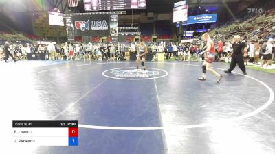 120 lbs Cons 16 #1 - Elijah Lowe, Florida vs Jaxton Packer, Idaho