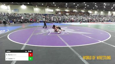 84 lbs Consi Of 16 #2 - Stylin Ranis, Nakamura Wrestling vs Jonathan Lopez, RedWave Wrestling