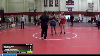 191 lbs 3rd Place Match - Chyna Rodriguez, Southern Oregon University vs Julia Richey, Simon Fraser