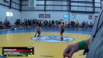 65 lbs Round 3 (4 Team) - Grayden Coleman, BELIEVE TO ACHIEVE WRESTLING CLUB vs Owen Bulluck, BLACKHAWK WC