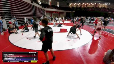 132 lbs Champ. Round 1 - Isaias Perez, Enid Youth Wrestling Club vs Colt Hood, Keystone Kids Wrestling Club