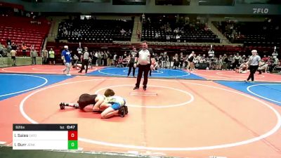 92 lbs Final - Ian Sales, Catoosa Youth Wrestling vs Ike Burr, Jenks Trojan Wrestling Club