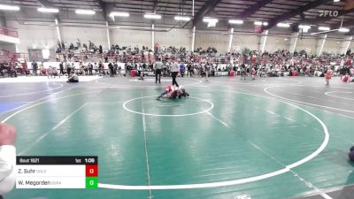 98 lbs Quarterfinal - Zaiden Suhr, Dolores Bears vs Wesley Megorden, Durango WC