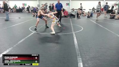 100 lbs Round 6 (8 Team) - Evan Durand, Terps Xtreme vs Ezra Archuleta, Rough House