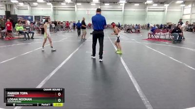 70 lbs Champ. Round 1 - Logan Noonan, Headhunters vs Parker Topa, KTKIDZ