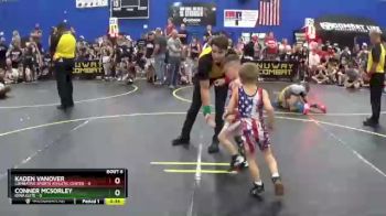 40 lbs Round 2 (6 Team) - Kaden Vanover, Combative Sports Athletic Center vs Conner McSorley, Iowa Elite