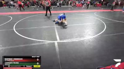 100 lbs Quarterfinal - Dominic Viebrock, St. Croix Falls vs Camden Rugg, Ringers