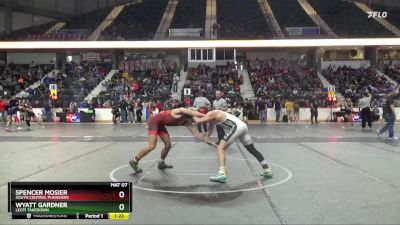 150 lbs Champ. Round 1 - Wyatt Gardner, Leoti Takedown vs Spencer Mosier, South Central Punishers