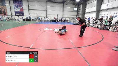 100 lbs Rr Rnd 2 - Brian Lopez, Team Germantown vs Andrew Kapec, Buffalo Valley Black